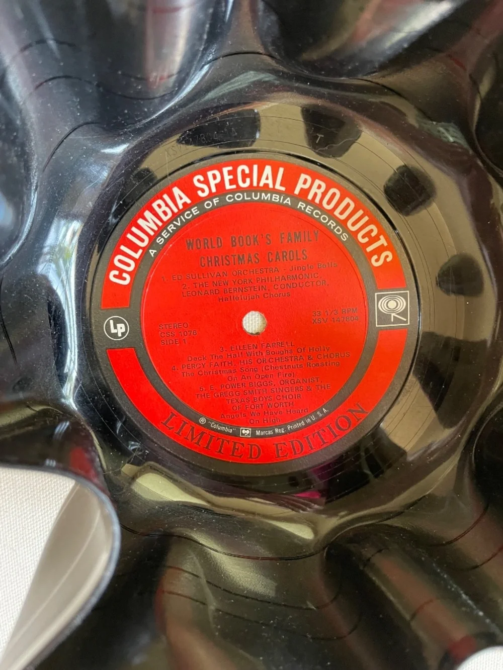 Fun Vintage LP Vinyl Record Snack Bowl